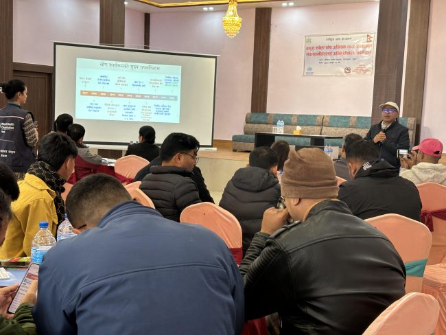 कर्णालीका डेढ लाख बालबालिकालाई दादुराबिरूद्दको खोप लगाइदै