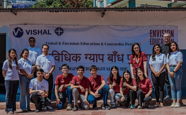 एनभिजन एजुकेशन र विशाल ग्रुप फाउन्डेसनबीच सहकार्य