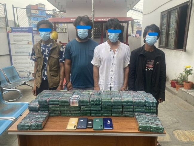 कोटेश्वरबाट ३८ हजार ट्याब्लेट ट्रामाडोलसहित ४ जना पक्राउ