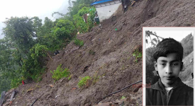 पहिरोले पुरिएर ६ जनाको मृत्यु