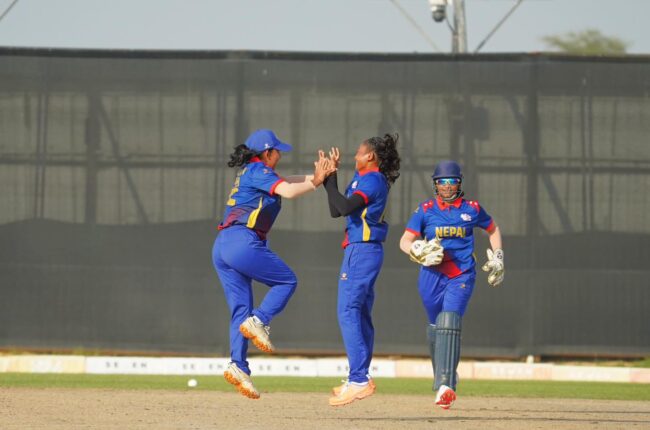 कुवेतलाई २२ रनमा अलआउट गरेको नेपालको लगातार दोस्रो जित