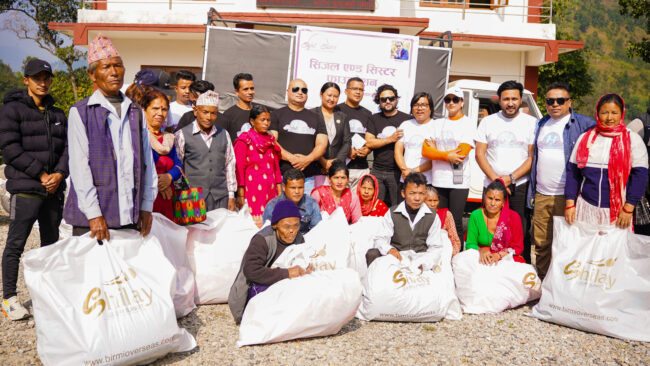 बाढीपहिरोबाट पीडित तथा अति विपन्न परिवारलाई सिजल एण्ड सिस्टर फाउण्डेशनको सहयोग