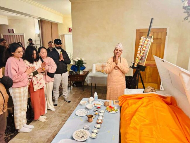 न्यूयोर्कमा विवेक पंगेनीको अन्तिम दाह संस्कार