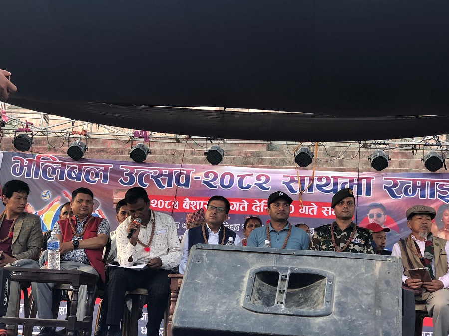धनकुटामा भलिवल उत्सवसँगै साहित्य उत्सव, खेलसँगै साहित्यमय बन्यो टुढिँखेल