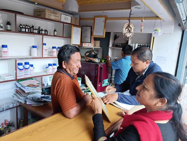 भेटेरीनरी अस्पताल धनकुटाद्धारा धनकुटामा सञ्चालित मासु पसलहरुको अनुगमन