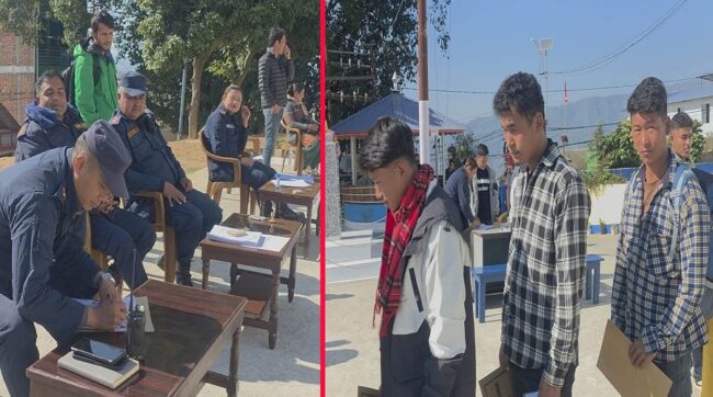 निर्वाचन प्रहरीको दरखास्त धनकुटाको छिन्ताङ र राजारानीबाट पनि शुरु