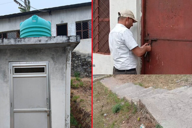 राजनीतिक आडमा थलिँदै धनकुटा क्याम्पस, बन्यो कहिले नखुल्ने ५ लाखको शौचालय